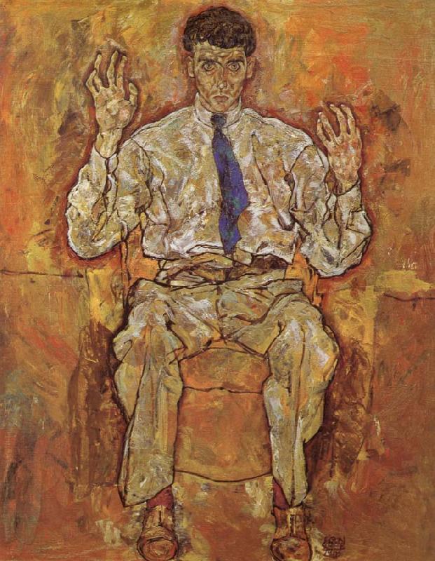 Egon Schiele Portrait of Albert Paris von Gutersloh